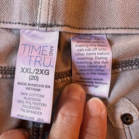 Time & Tru light gray jegging 2XL - Picture 9 of 13